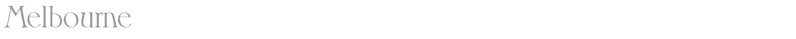 Melbourne font preview